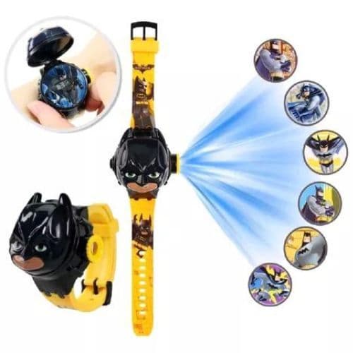 Relogio Batman Projetor De Luz Com 6 Imagens Infantil