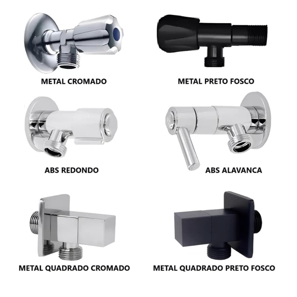 Registro Para Ducha Higienica com Acionamento 1/4 de Volta Rosca 1/2 Banheiro Lavabo ESCOLHA MODELO