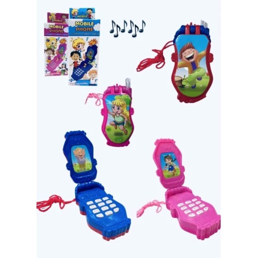 Brinquedo Celular Musical Infantil com Luz a Bateria Infantil