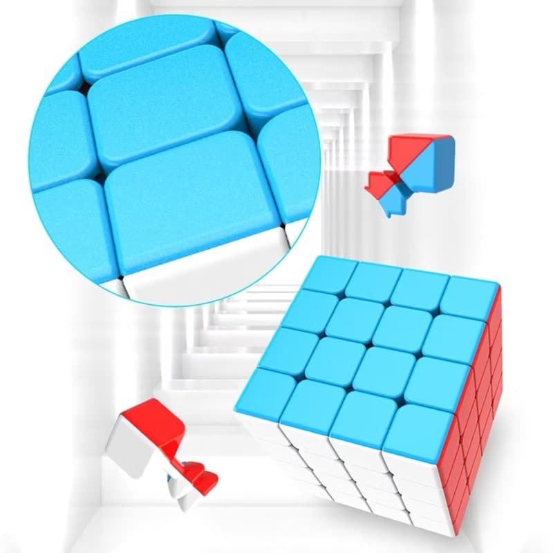 Cubo Mágico De Moyu Rubik 4X4X4 Cubos 50mm Velocidade Quebra Cabeça Profissional Brinquedos Para Crianças Presentes