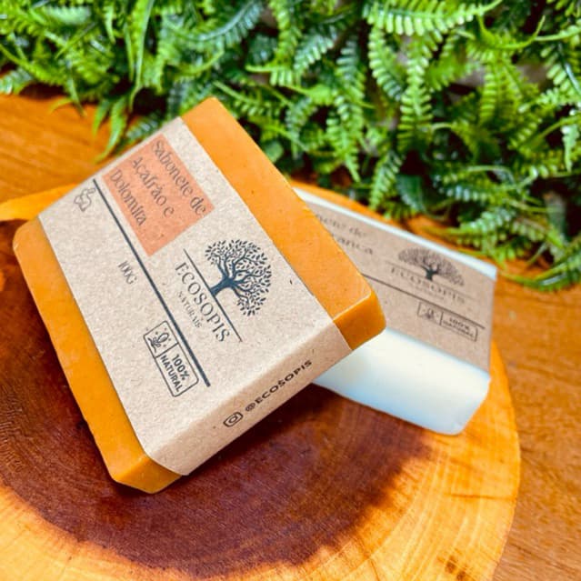 Kit Sabonetes Açafrão e Argila Branca