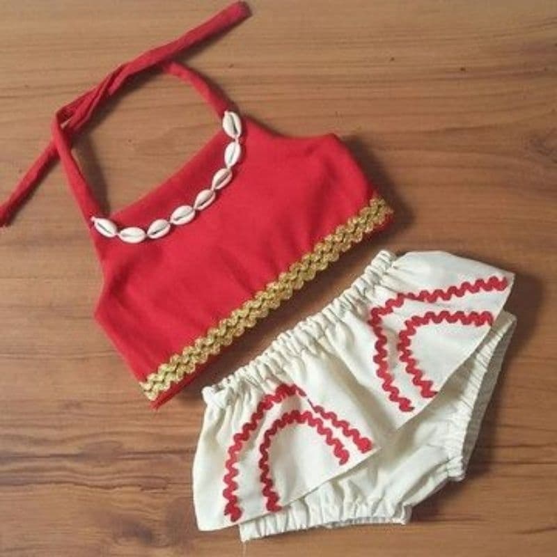 fantasia moana baby infantil barata