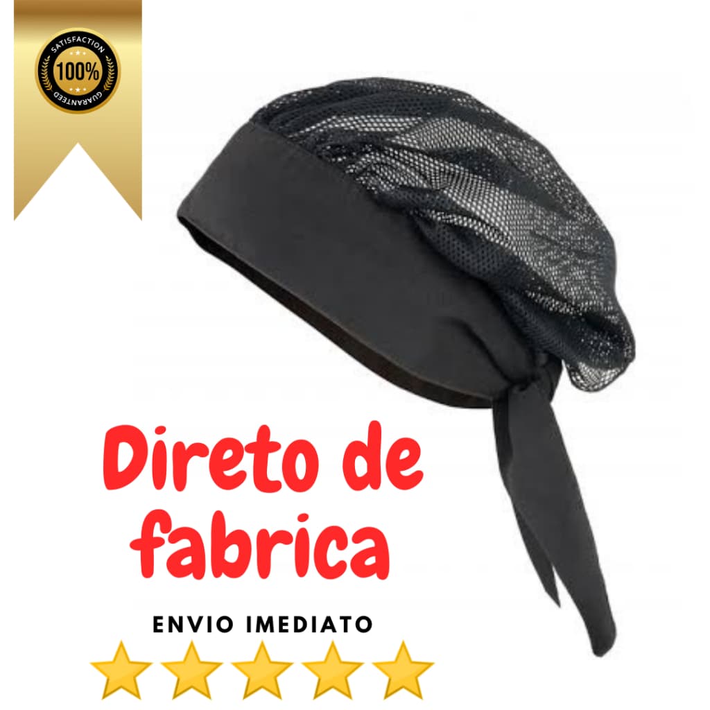 Touca de Malha Para Cozinha Profissional Direto de Fabrica