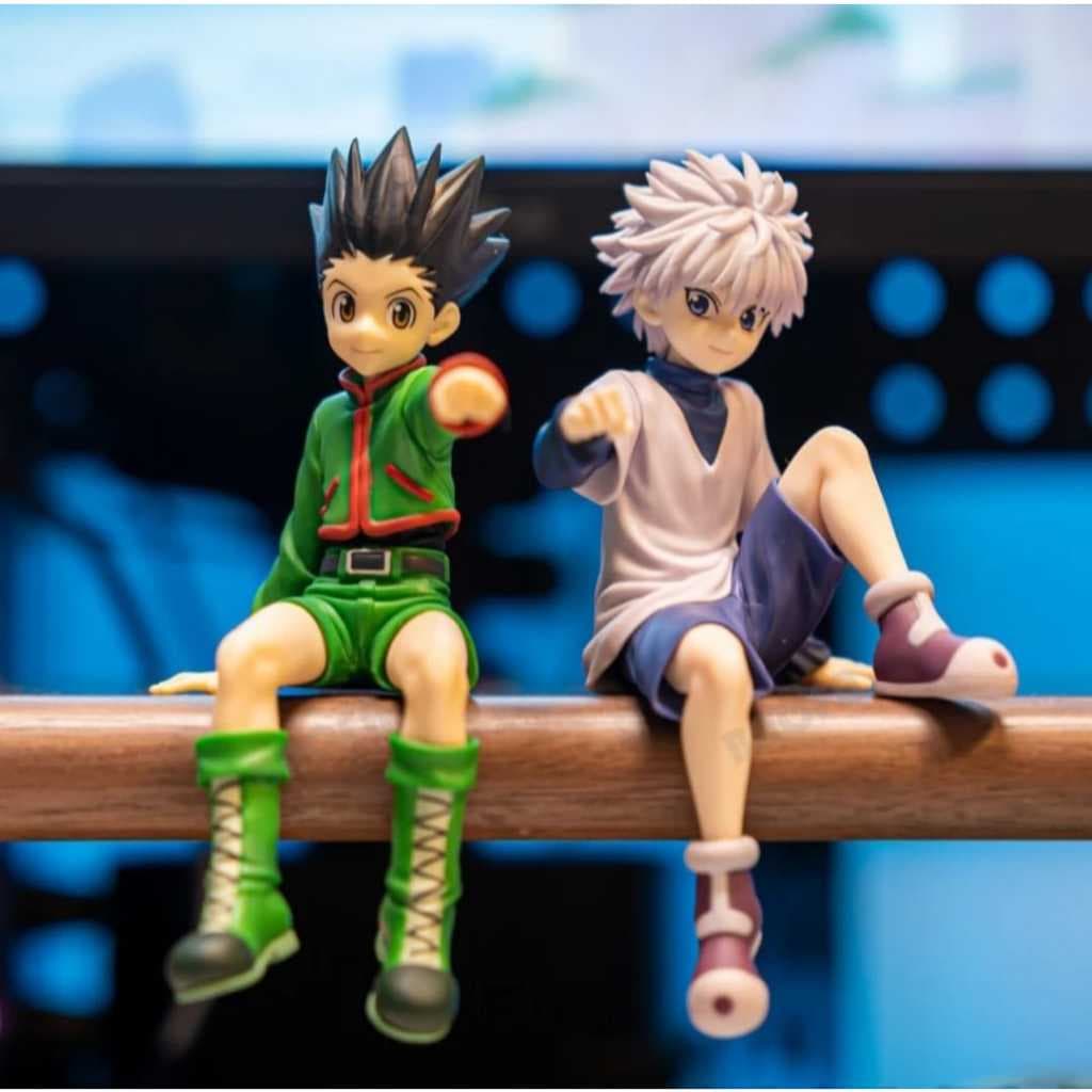 Action Figure Hunter x Hunter Gon Freecss & Killua Zoldyck Bonecos Colecionáveis PVC 13cm Anime