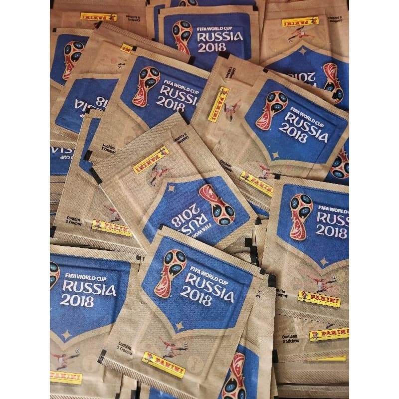Lote com 25 Envelopes de Figurinha Copa 2018 Fifa World Cup Lacrado