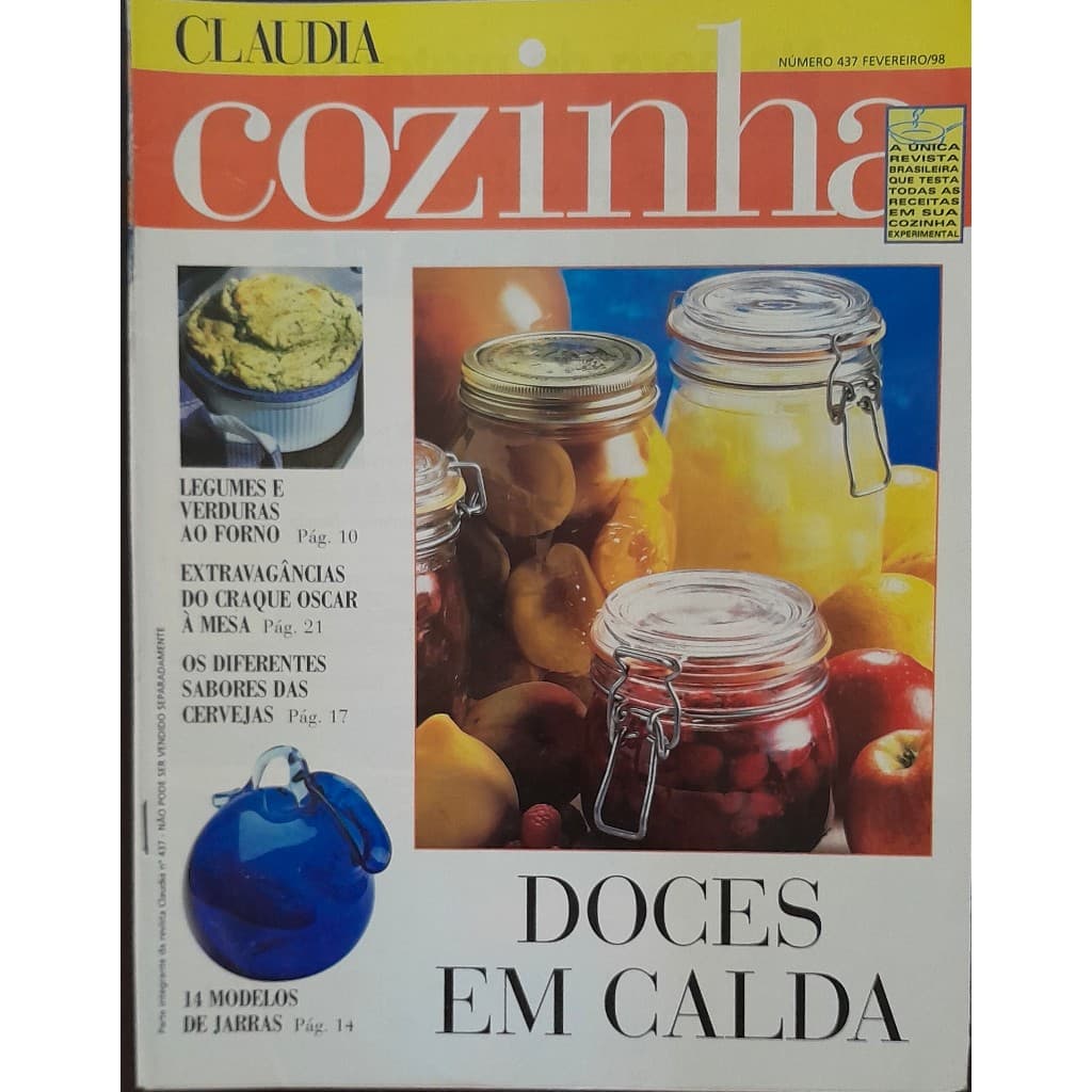 Revista Claudia Cozinha Nº 437 Fevereiro/1998