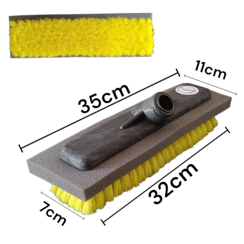 Lava ônibus vassoura 30cm com espuma para cabo bitola 28mm
