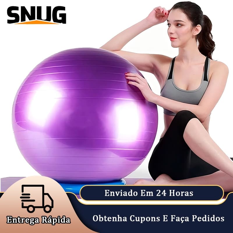 Combo de Bola de Yoga + Tapete de Equilíbrio, Bola Suíça 65/75cm para Pilates yoga, treino abdominal e core