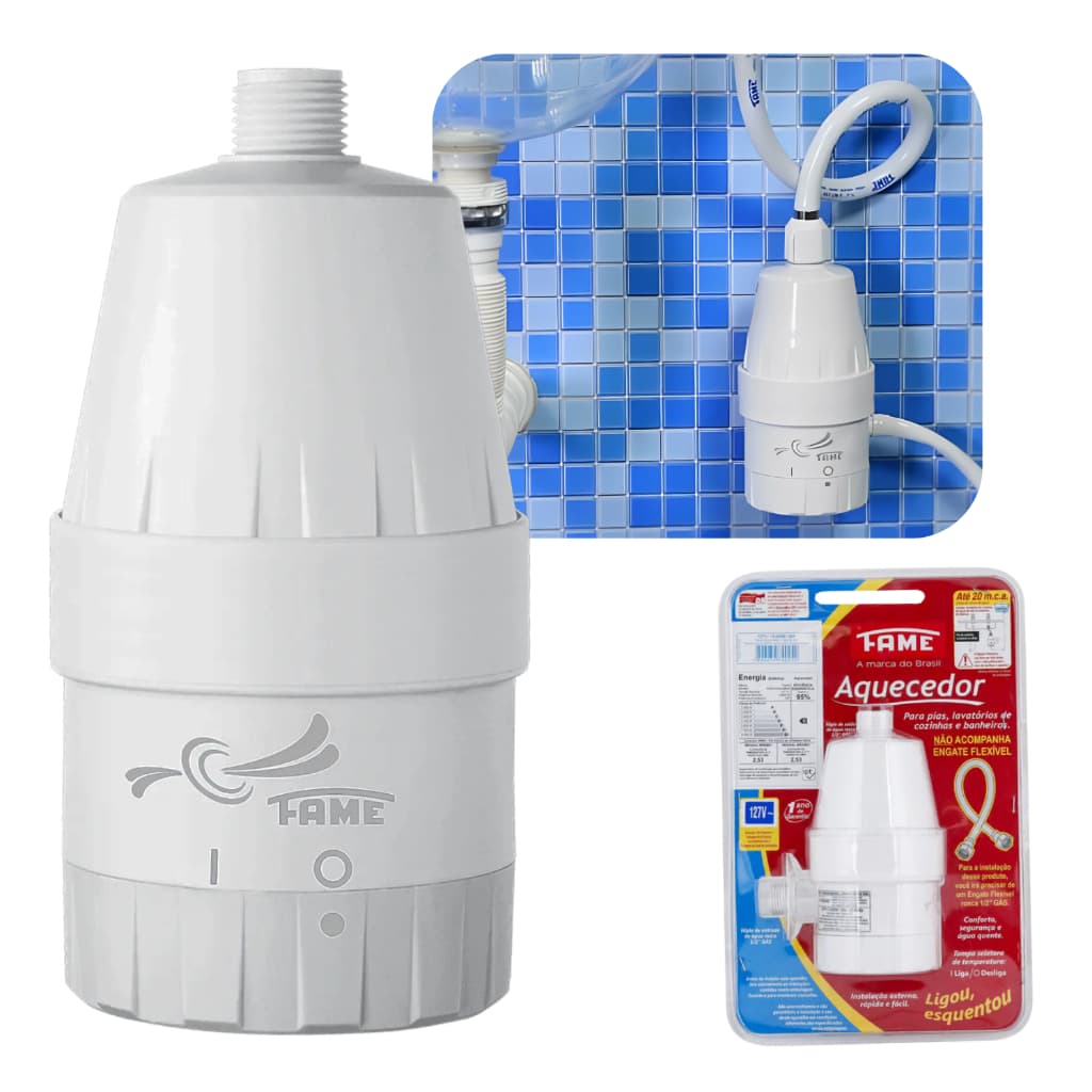 Aquecedor Elétrico Fame Para Pia/Cozinha/Lavatório/Banheiro