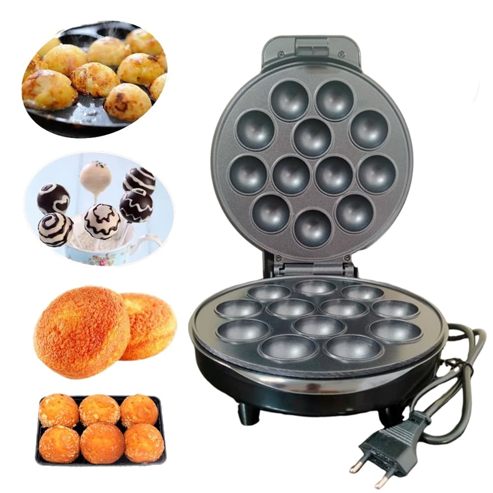 Maquina De Fazer Cake Pop 12 Bolinho De Chuva Pão de Queijo 110v e 220v Bolinho no Palito