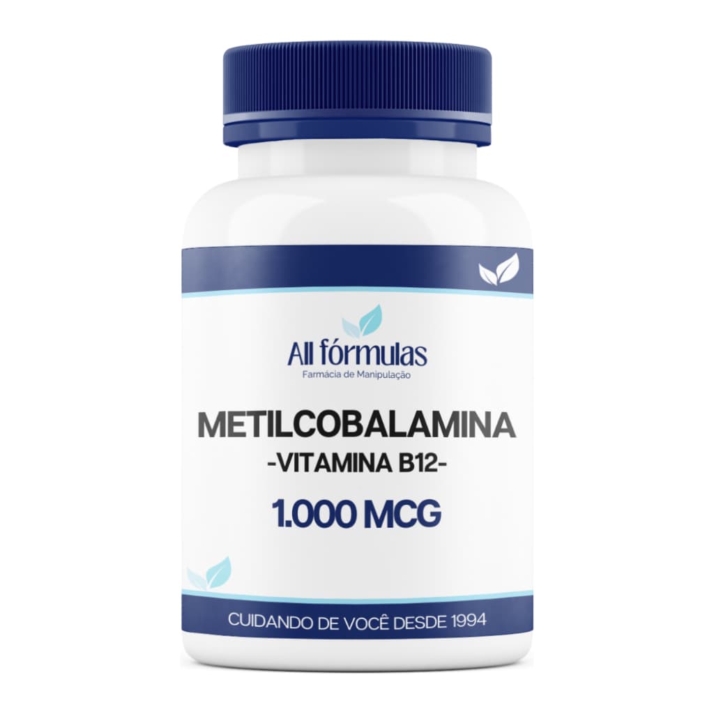 Vitamina B12 Metilcobalamina 1.000 Mcg - 60, 120 e 180 Cápsulas