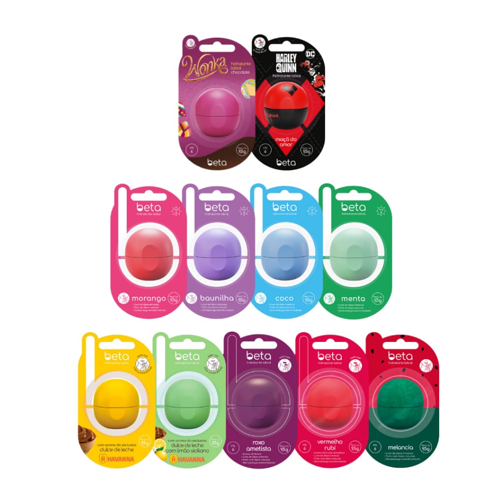 BETA Hidratante Labial 9,5g - FPS 6, Óleos Naturais