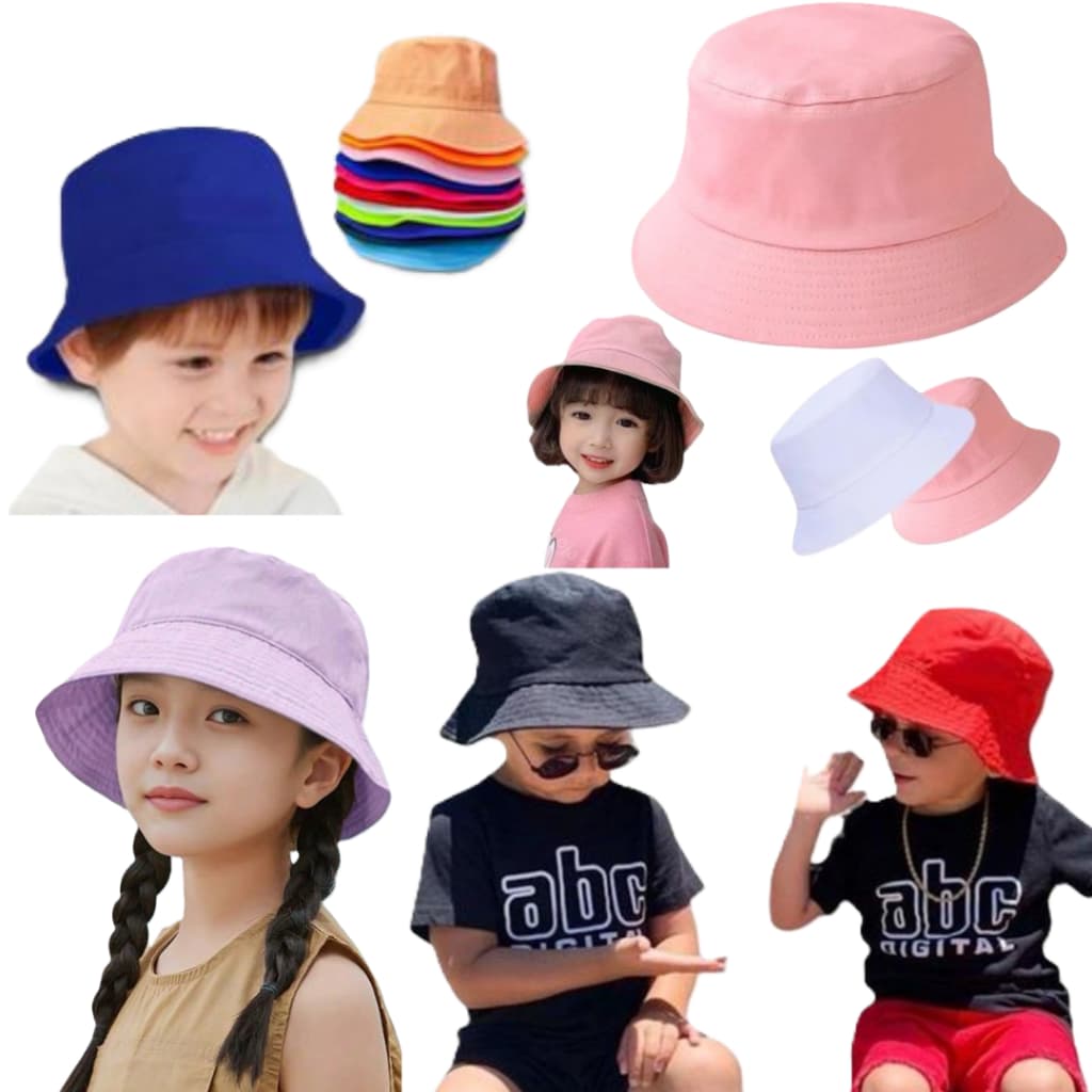 Chapéu Bucket Hat Infantil (1-12 anos) Menina e Menino Jovem, Criança e Bebê Cata Ovo Boné Infantil