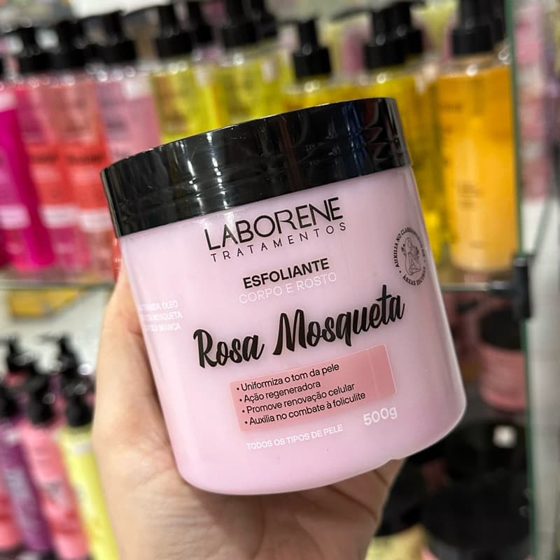 Esfoliante Corpo e Rosto Skincare Laborene 500g Auxilia no Clareamento de Áreas Escuras