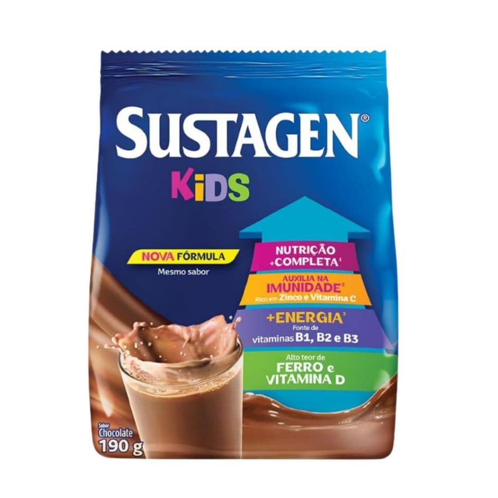 Sustagen Kids Complemento Alimentar Infantil Chocolate 190g