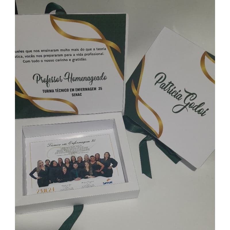 Convite formatura homenagem ao professor, paraninfo