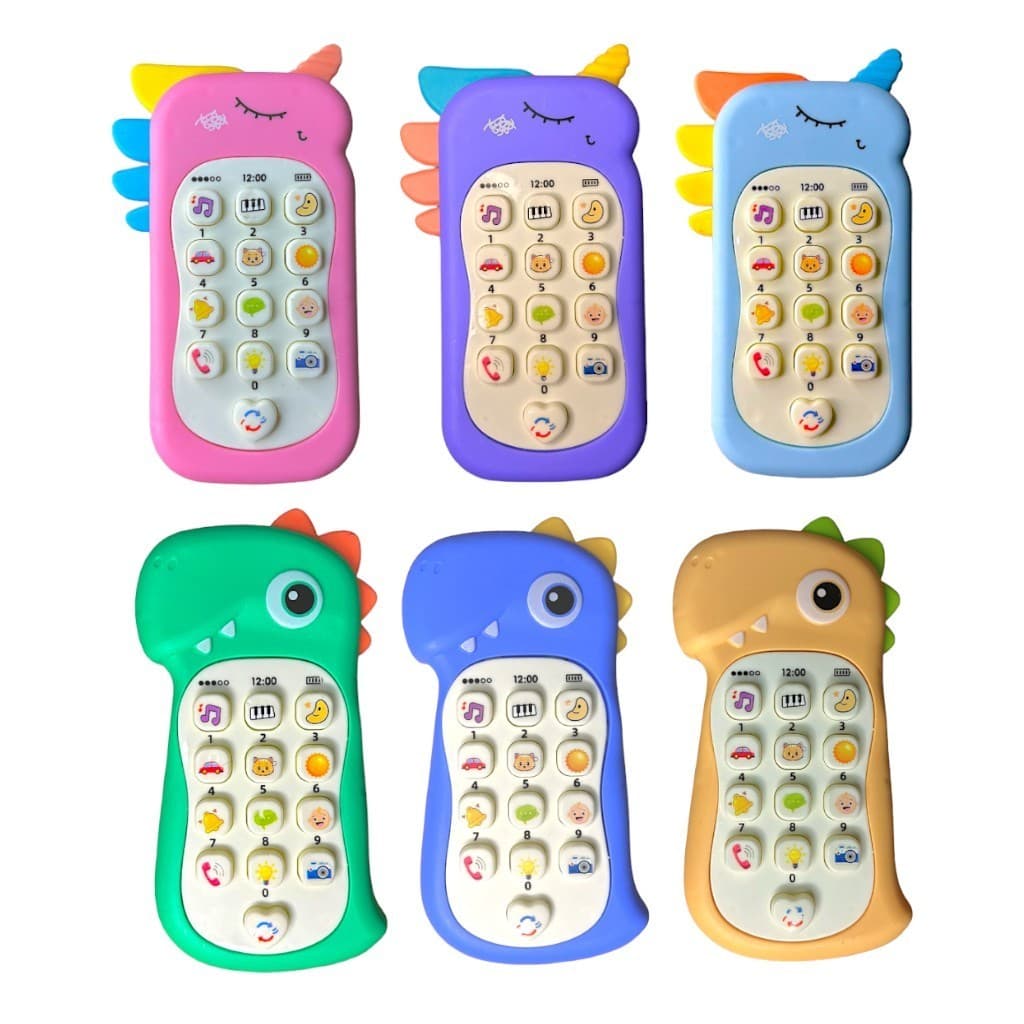 Telefone Infantil Musical Brinquedo Celular Mordedor Educativo Com Luz