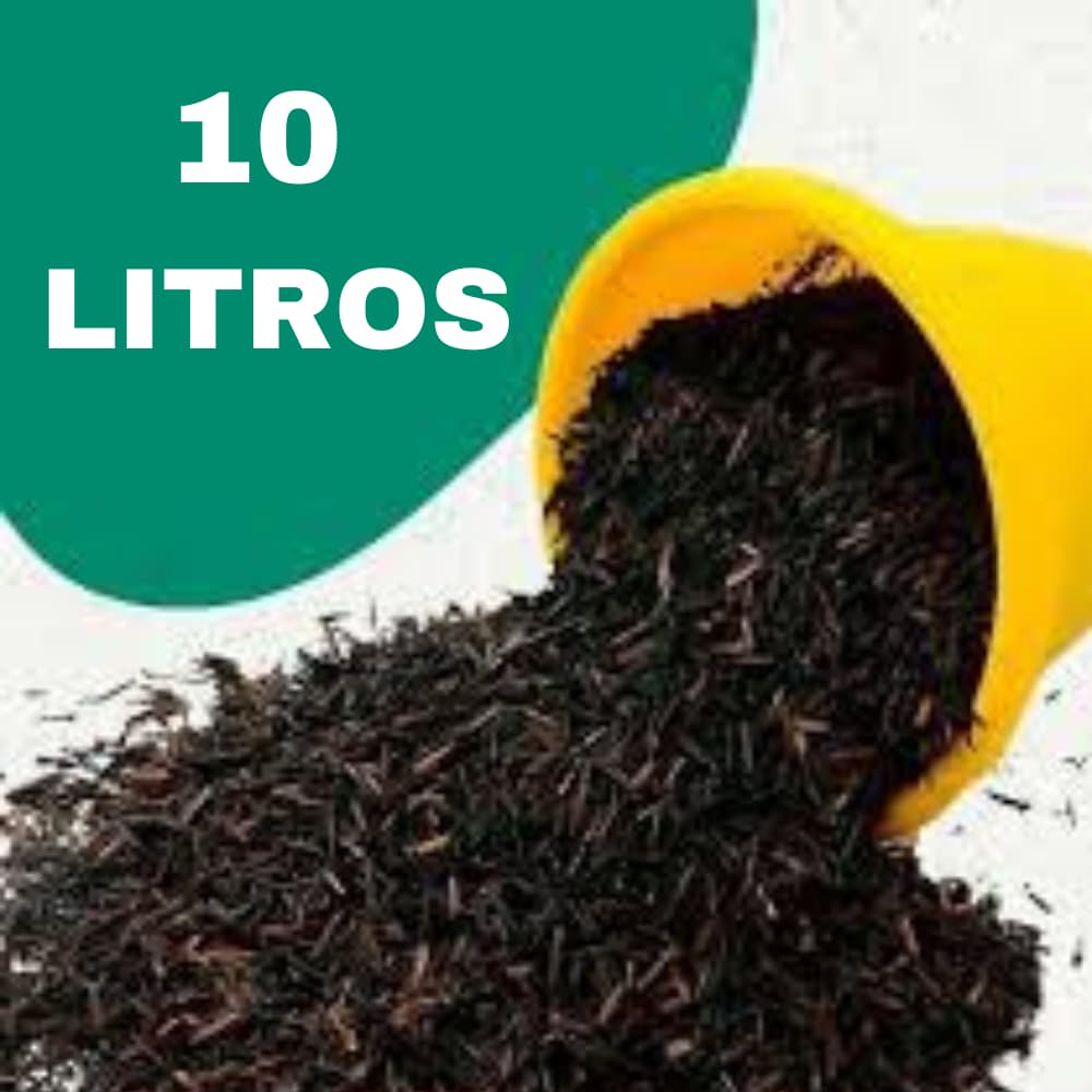 Casca de Arroz Carbonizada - 10 Litros