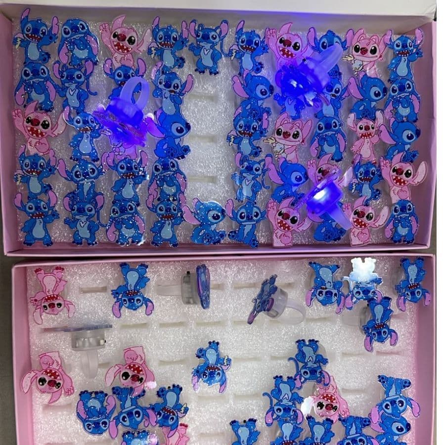 Anel de Criança de Lanterna Colorido Personagem Stitch - 2218: Abrir as Portas para a Alegria Infantil