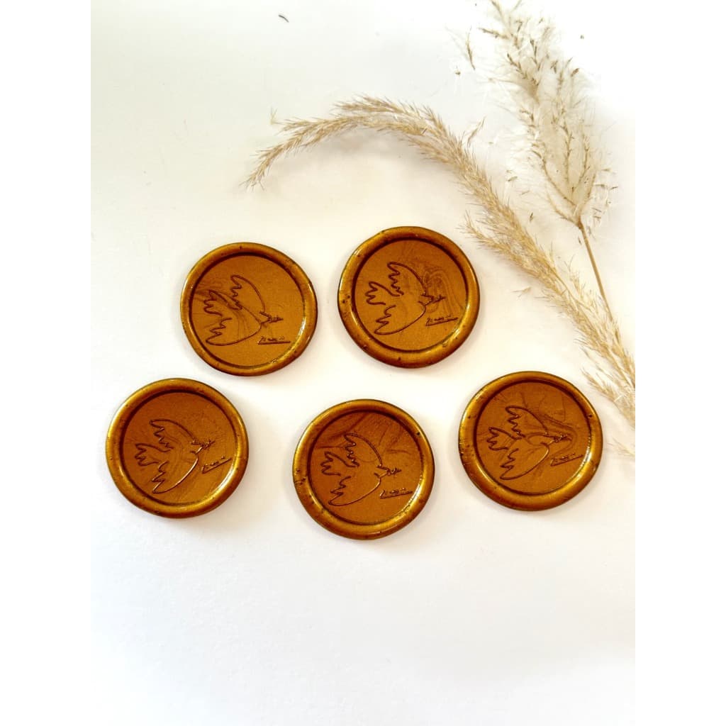 Lacres de cera espirito santo convite de casamento kit 10un - Envio Imediato