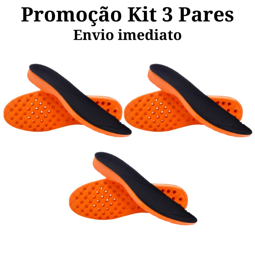 Palmilha Ortopédica em Gel Esporão para Sapatos Botas Coturnos