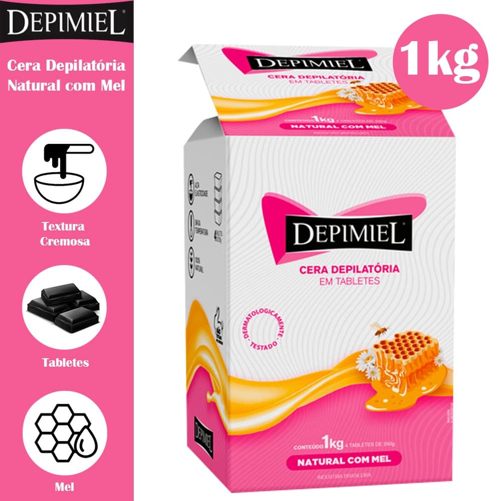 Depimiel Cera Em Tablets Natural Com Mel 1kg