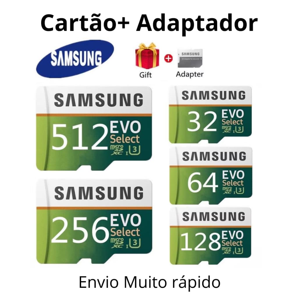 Cartão de memória 128, 512 e 1 TB Entrega rápida Original
