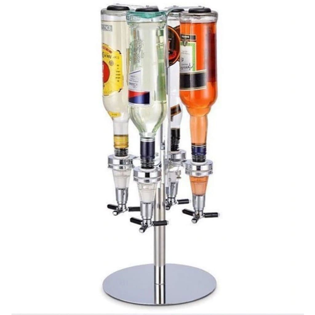 Dispenser Porta Bebidas Giratório Lorben Dosador Automático 4 Garrafas