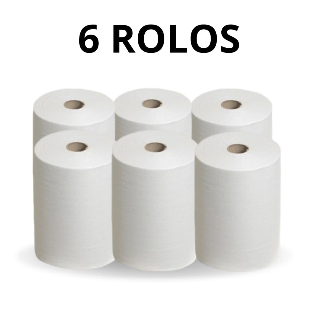 Papel Toalha Bobina de autocorte rolo de 20cm x 200 metros 6 rolos