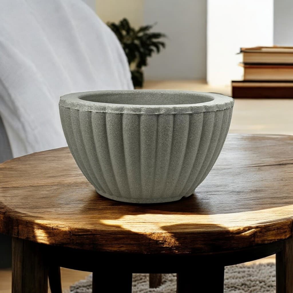 Vaso Para Plantas flor rosa Decorativo Bacia Grega grande Em Polietileno Rotomoldado 19x33