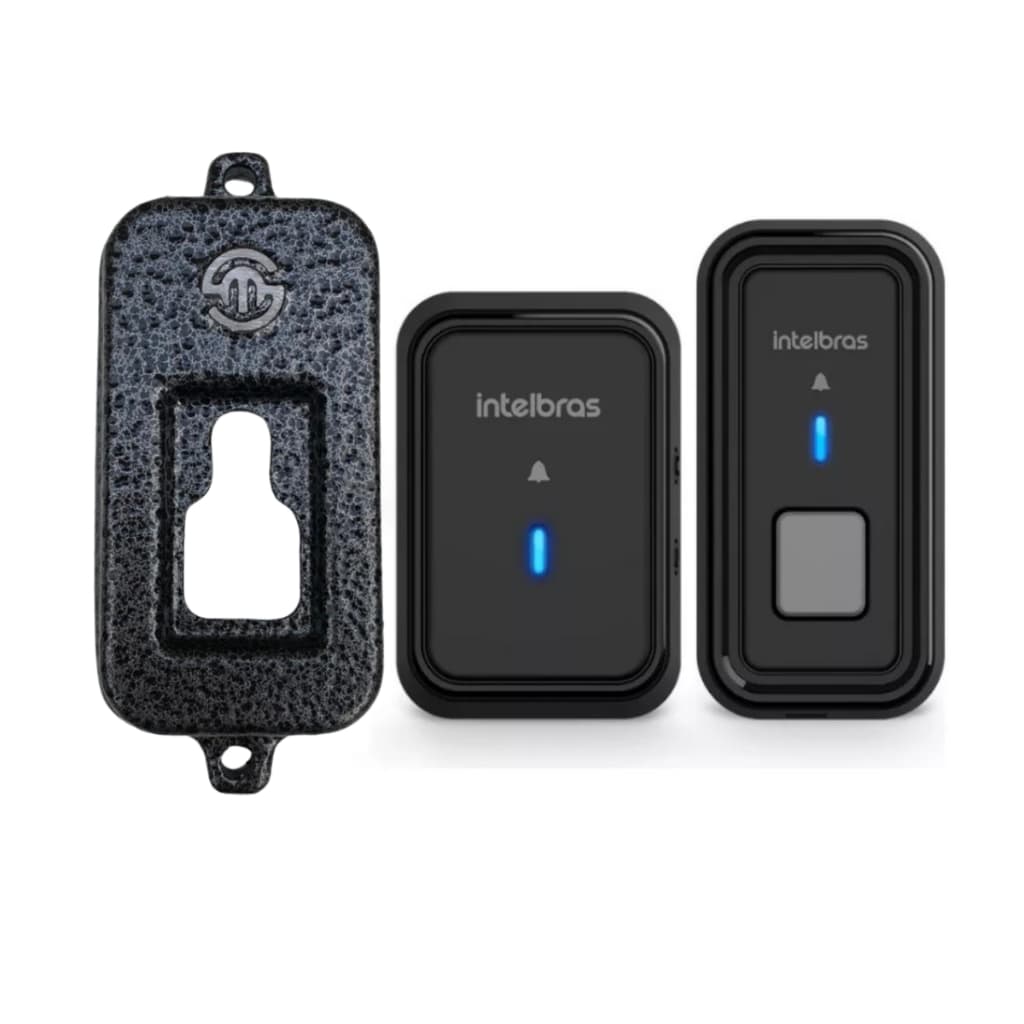 Campainha Sem Fio Intelbras Residencial Alcance de 100 metros C/ Protetor Antivandalismo