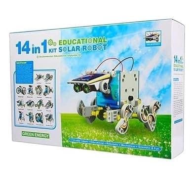 Kit de Montagem Robô Solar 14x1 Iniciante Educacional Robótica