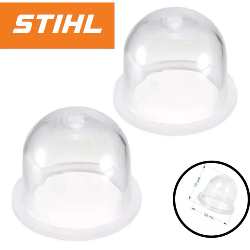 2 unid. Injetor Primer Bulbo Bolha Roçadeira Stihl Fs55 Fs80 Fs85 22mm