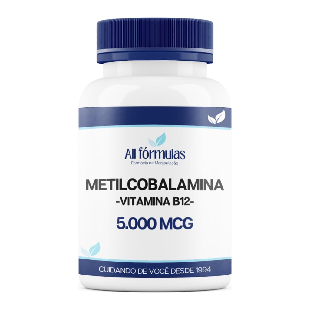 Vitamina B12 Metilcobalamina 5.000mcg - 60, 120, 180 Cápsulas