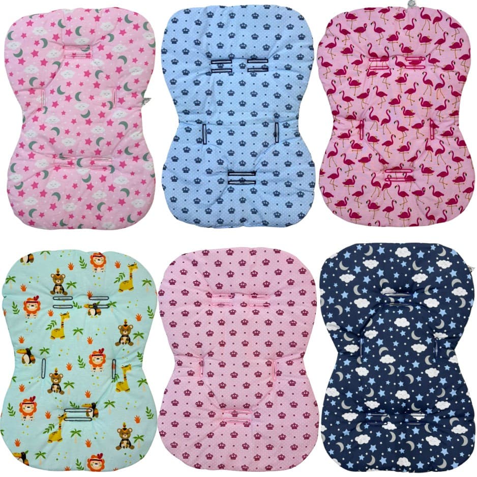 Capa Colchonete Para Carrinho De Bebê Tamanho Universal Algodão