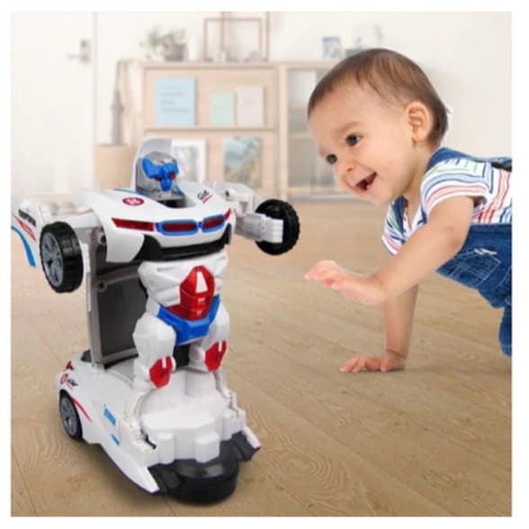 Brinquedo Carrinho Bate E Volta Com Luzes E Som