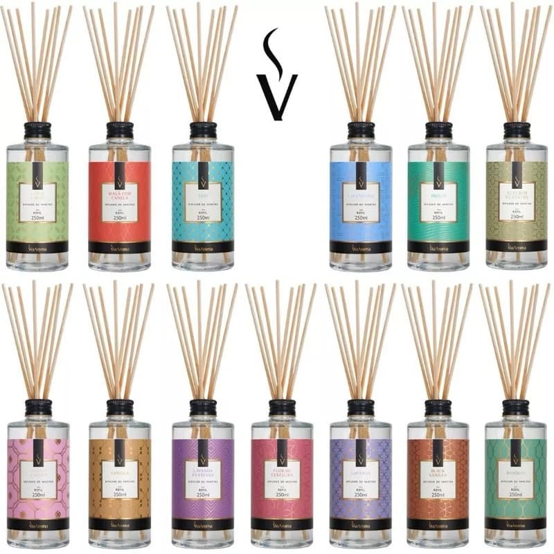 Refil para Difusor de Varetas para ambientes Via Aroma - 250ml