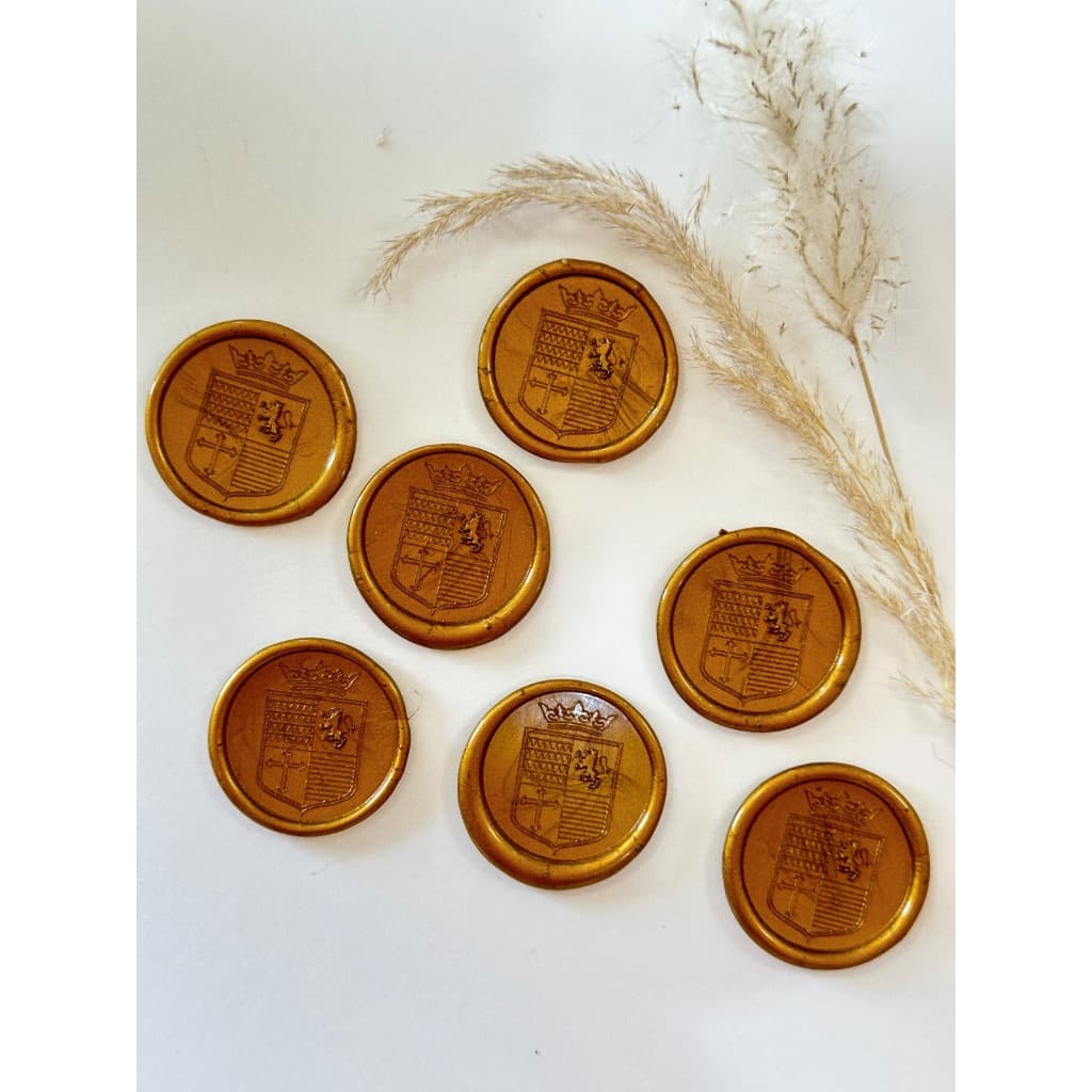 Lacres de cera Reinado convite de casamento kit 10un - Envio Imediato