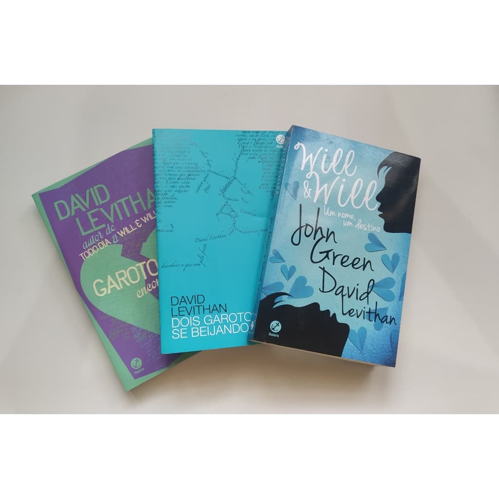 Box 3 livros: Will&Will/Garoto encontra garoto/Dois garotos se beijando - David Levithan John Green