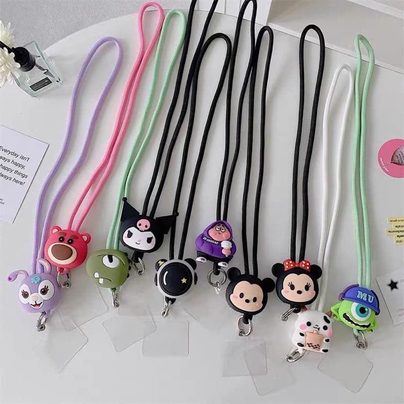 Cordão De Pescoço De Desenhos Ajustável Para Capinha de Celular Universal Personagens Fofos