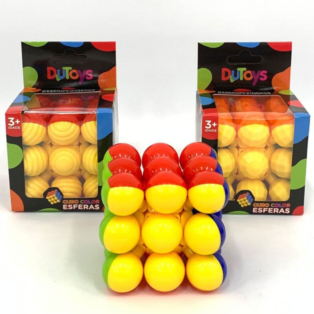 Cubo Mágico Esferas Interativo Giro Rápido Antistress Profissional Magic Cube 3x3x3