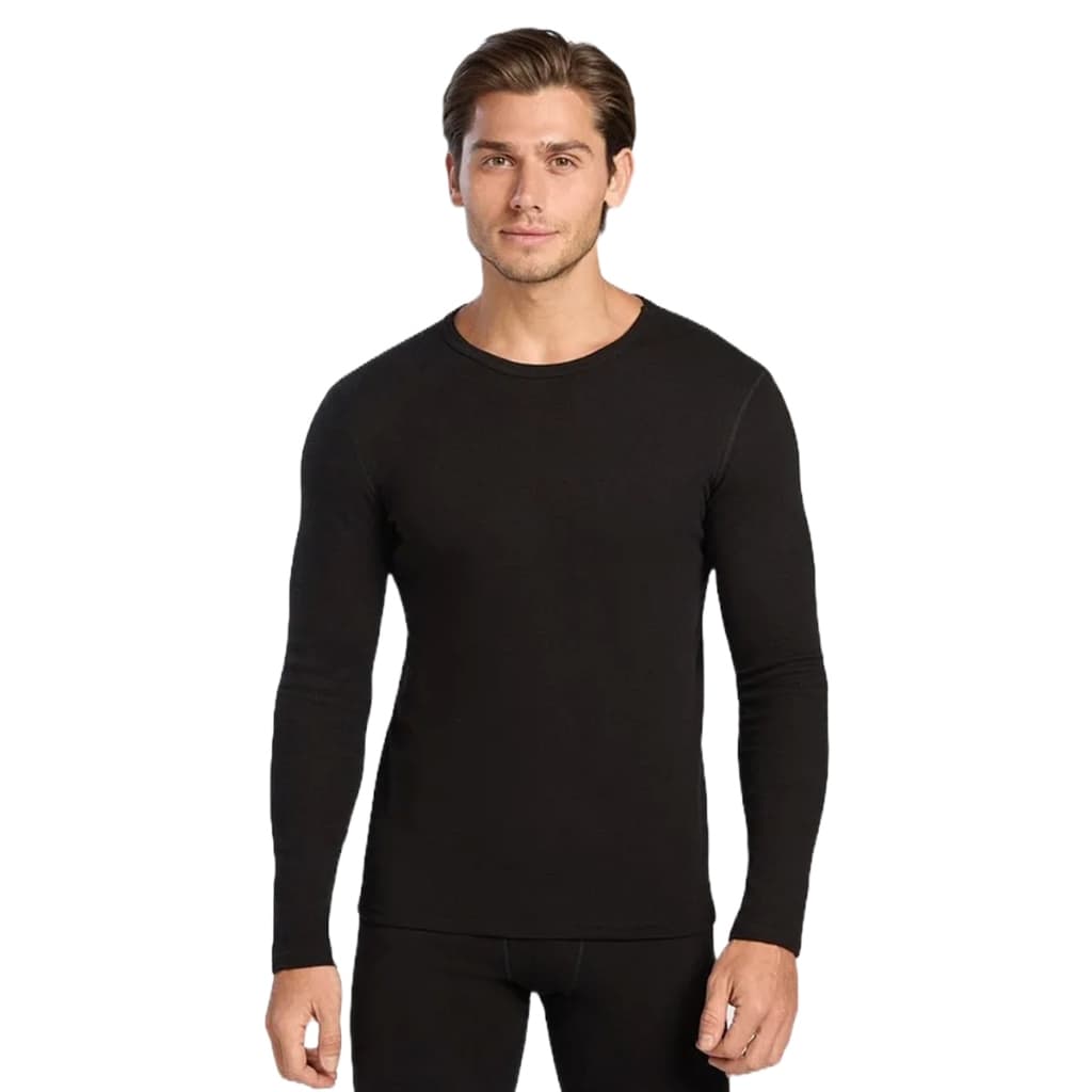 Blusa Térmica Segunda Pele Elastano Peluciada Masculina Preta