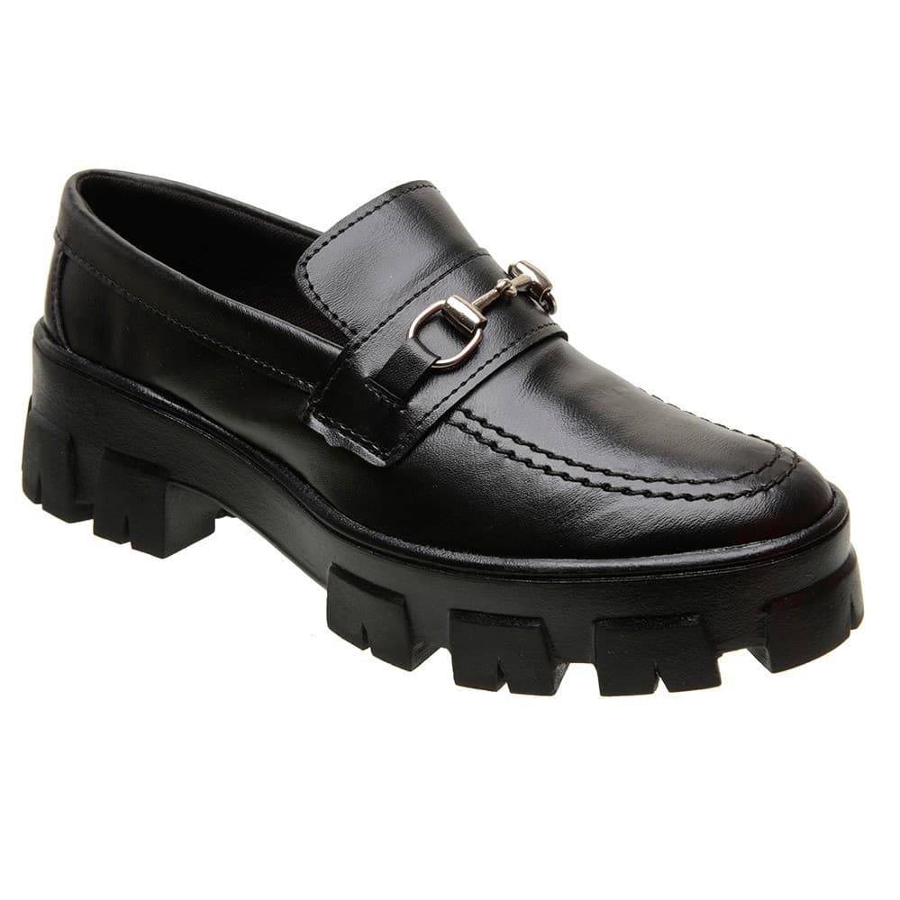 Sapato Oxford Feminino Mocassim Esporte fino Plataforma Moderno