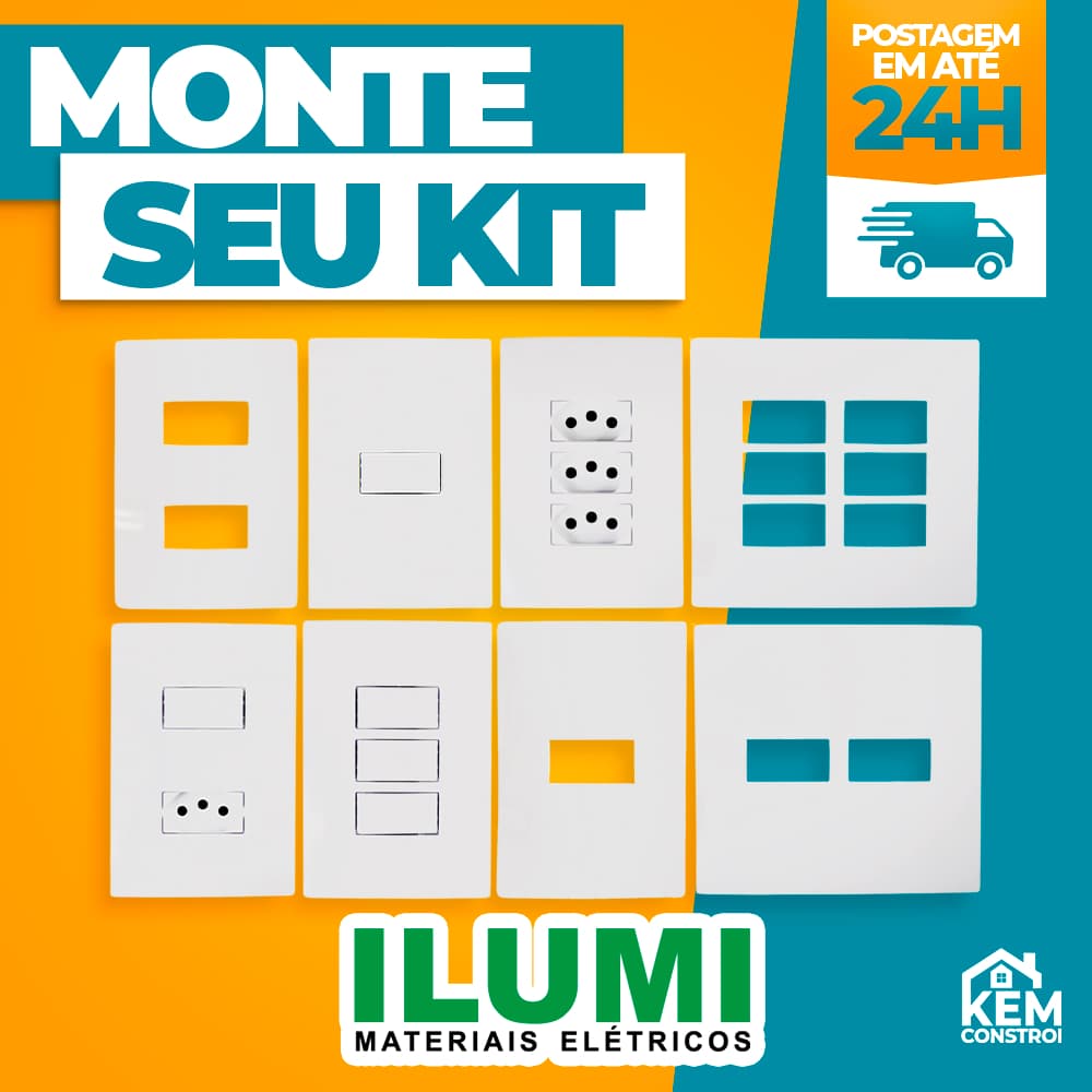 Tomadas e Interruptores I9 Ilumi Monobloco Linha Completa