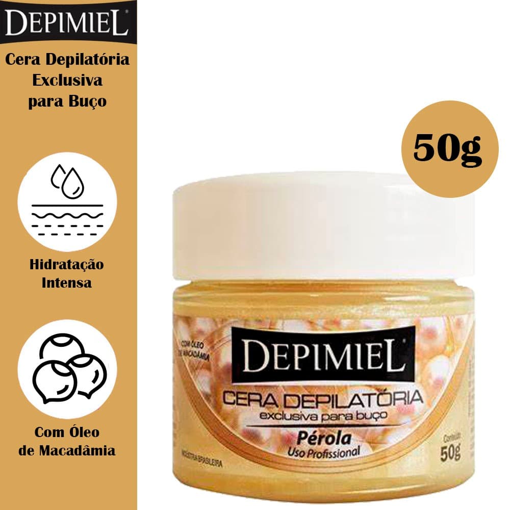 Cera Depilatória Depimiel Pérola Para Buço 50g
