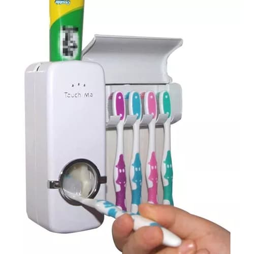 Dispenser Pasta De Dente Com Suporte De Escovas