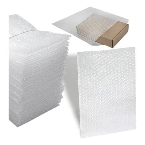 Saco Plastico Bolha Envelope de Segurança 50x60cm 42 Micras Fardo com 10 Unidades