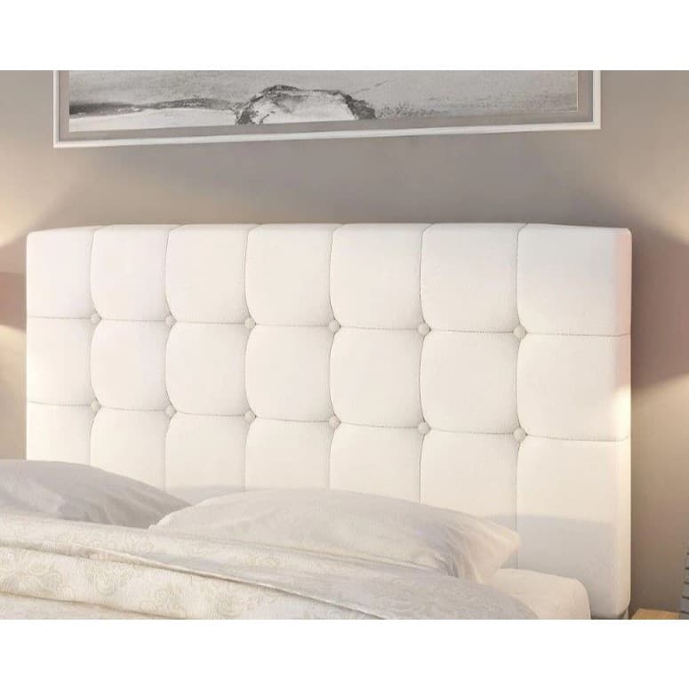 Cabeceira De Cama Casal Estofada Almofadada Tecido Suede/CORINO  Modelo Califa PROMOÇÃO