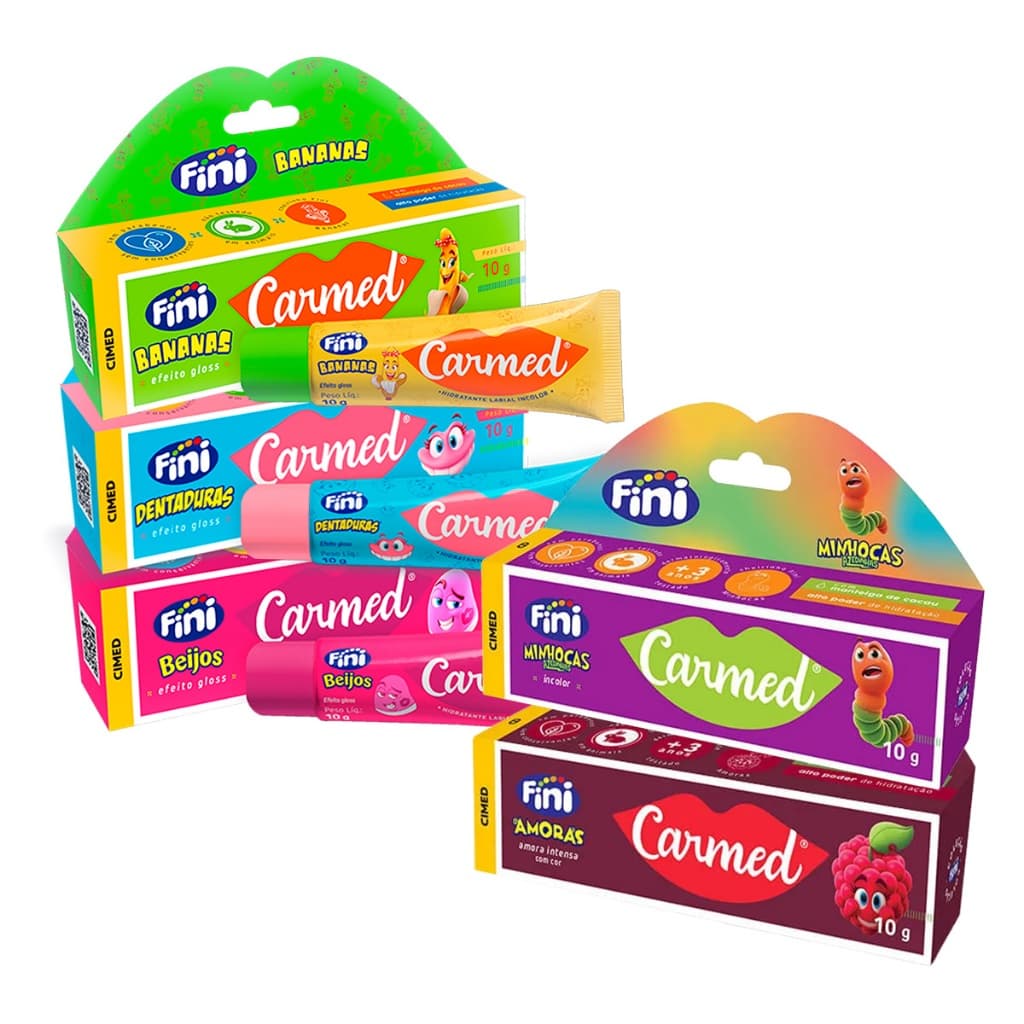 Kit 5 und Carmed Fini - Dentadura, Banana, Beijos, Minhoca, Amora Intensa