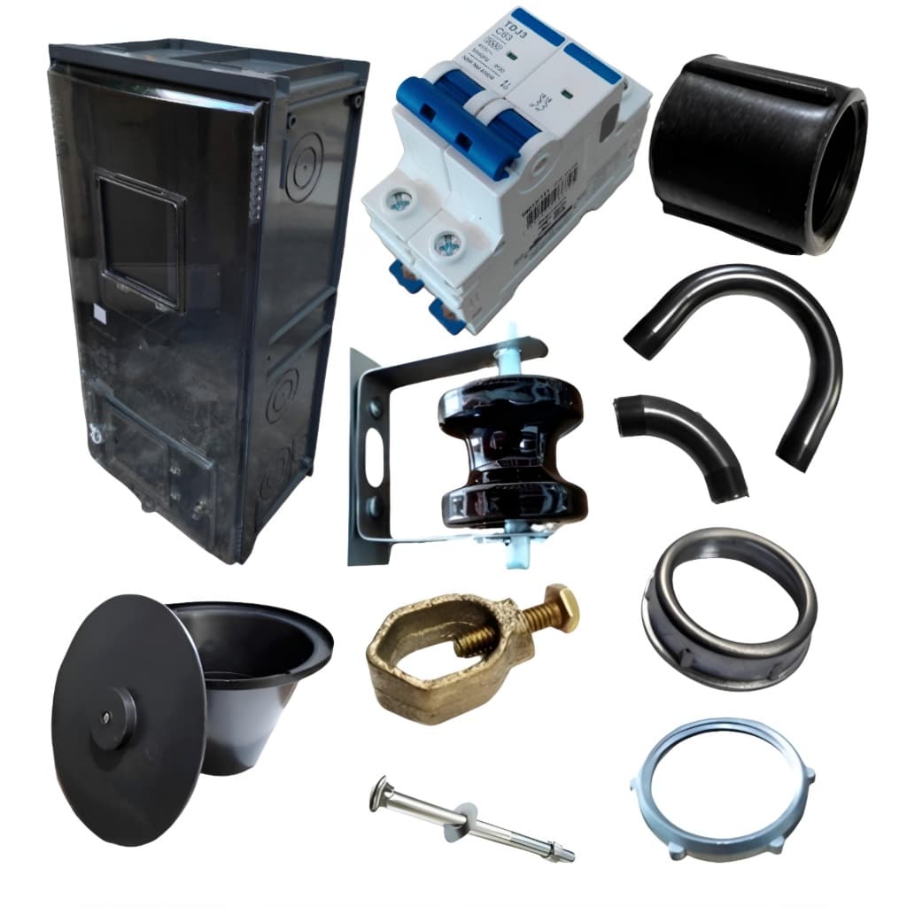 Caixa Luz Padrão De Entrada Bifásico 220V KIT Neoenergia BA/PE/RN